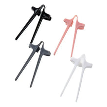 Ladda upp bild till gallerivisning, 4 Finger Chopsticks Lazy Auxiliary Chopsticks Hold Snacks Not Dirty Hands Chopsticks Finger Ring Play Game Lazy Artifact