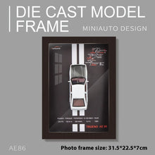 Ladda upp bild till gallerivisning, 1/32 Photo Frame Version Alloy Metal Sports Car Model Simulation 3D Racing Car Hanging Painting Collection Kids Gifts Decoration