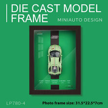 Ladda upp bild till gallerivisning, 1/32 Photo Frame Version Alloy Metal Sports Car Model Simulation 3D Racing Car Hanging Painting Collection Kids Gifts Decoration
