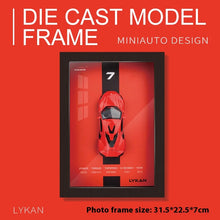 Ladda upp bild till gallerivisning, 1/32 Photo Frame Version Alloy Metal Sports Car Model Simulation 3D Racing Car Hanging Painting Collection Kids Gifts Decoration
