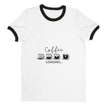 Ladda upp bild till gallerivisning, Coffee loading - Unisex Ringer T-shirt
