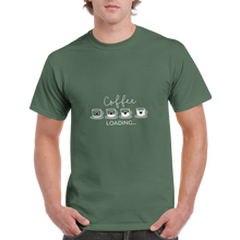 Ladda upp bild till gallerivisning, Coffee loading - Kraftig Unisex Crewneck T-shirt
