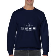 Ladda upp bild till gallerivisning, Coffee loading - Klassisk rundhalsad unisex sweatshirt
