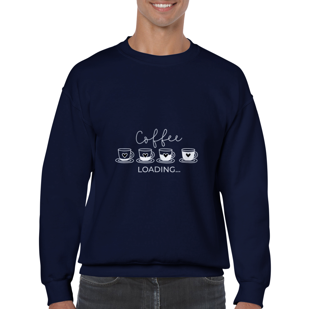 Coffee loading - Klassisk rundhalsad unisex sweatshirt