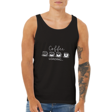 Ladda upp bild till gallerivisning, Coffee loading - Premium unisex tanktopp
