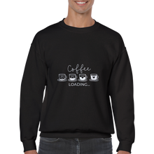 Ladda upp bild till gallerivisning, Coffee loading - Klassisk rundhalsad unisex sweatshirt
