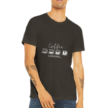 Ladda upp bild till gallerivisning, Coffee loading - Triblend unisex rundhalsad t-shirt
