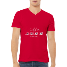 Ladda upp bild till gallerivisning, Coffee loading - Premium unisex v-ringad t-shirt
