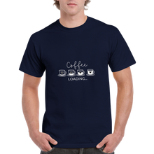 Ladda upp bild till gallerivisning, Coffee loading - Kraftig Unisex Crewneck T-shirt
