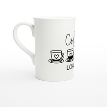 Ladda upp bild till gallerivisning, Coffee loading - Vit 10oz porslin Slim Mugg
