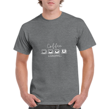 Ladda upp bild till gallerivisning, Coffee loading - Kraftig Unisex Crewneck T-shirt
