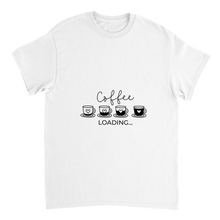 Ladda upp bild till gallerivisning, Coffee loading - Kraftig Unisex Crewneck T-shirt
