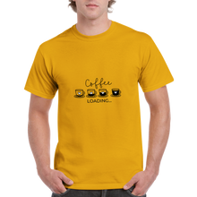 Ladda upp bild till gallerivisning, Coffee loading - Kraftig Unisex Crewneck T-shirt
