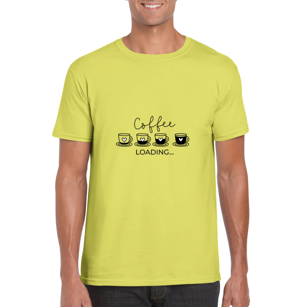 Coffee loading - Klassisk unisex rundhalsad t-shirt