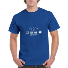 Ladda upp bild till gallerivisning, Coffee loading - Kraftig Unisex Crewneck T-shirt
