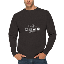 Ladda upp bild till gallerivisning, Coffee loading - Premium unisex tröja med crewneck
